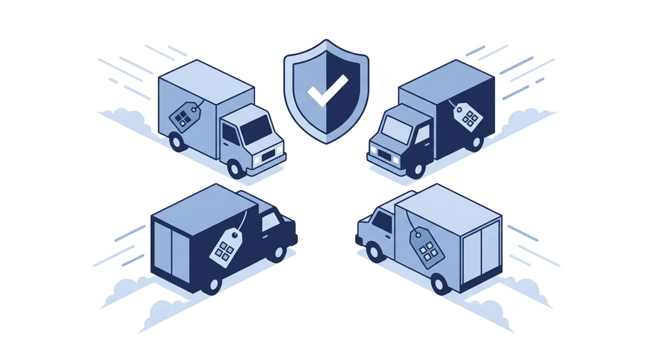 Moving trucks with price tags racing to compete