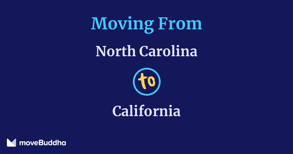 1,364 Movers From North Carolina to California