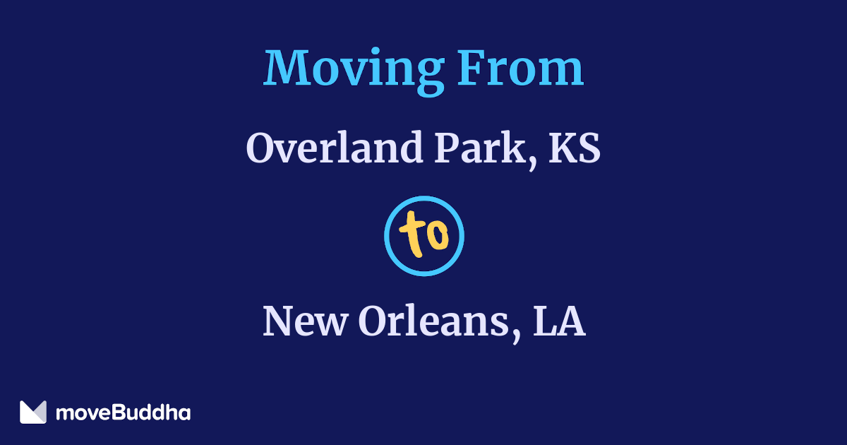 $1,513 Movers From Overland Park to New Orleans