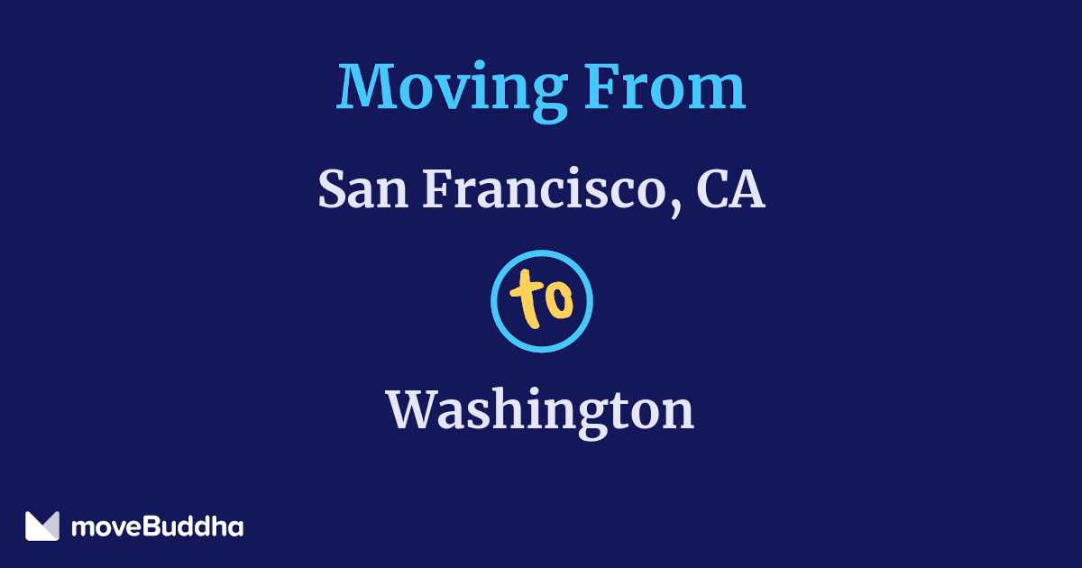 (1,064) Movers From San Francisco, CA to Washington