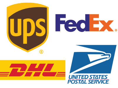 major parcel shippers logos