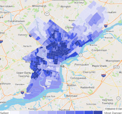 Philadelphia Neighborhood Crime Map 