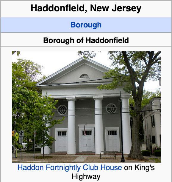 haddonfield new jersey