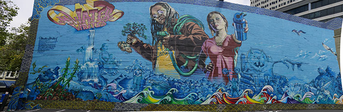 Water Writes Series Mural #2 - Oakland, CA