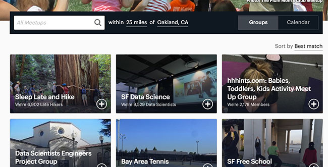 Oakland California meetup group