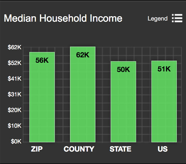 Gruene Median Household Income