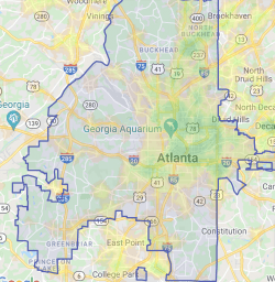 Biking in Atlanta Map