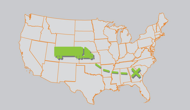 backhaul moving rates map