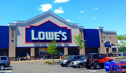 lowes home improvement storefront