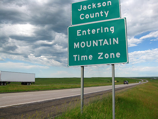 mountain time zone sign