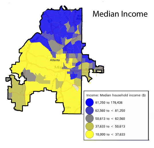 Atlanta Median Household Income 2021