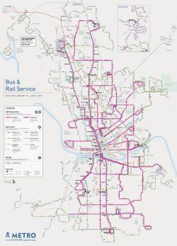 Austin transit system map 2021