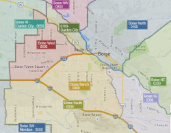 Boise Neighborhoods Map