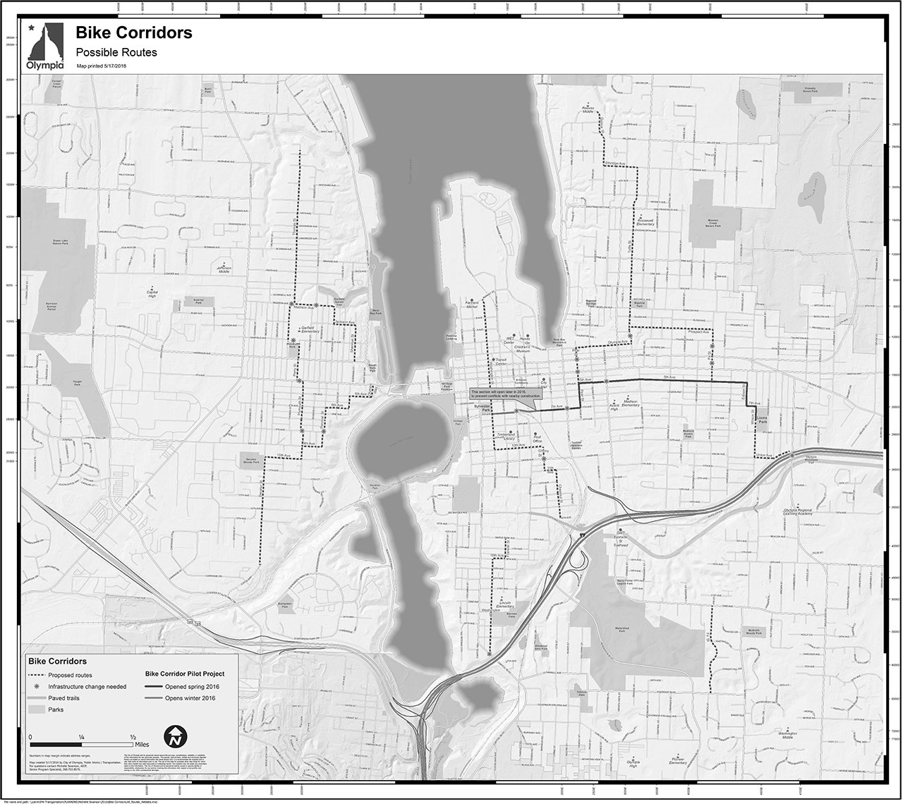 Olympia Bike Corridors