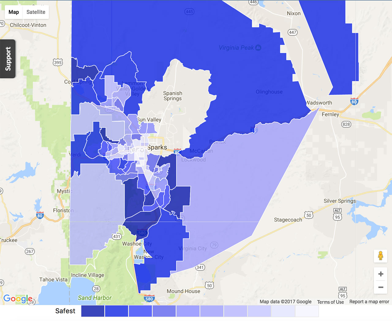 Reno Crime Map