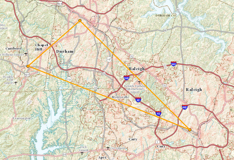 Research Triangle Map
