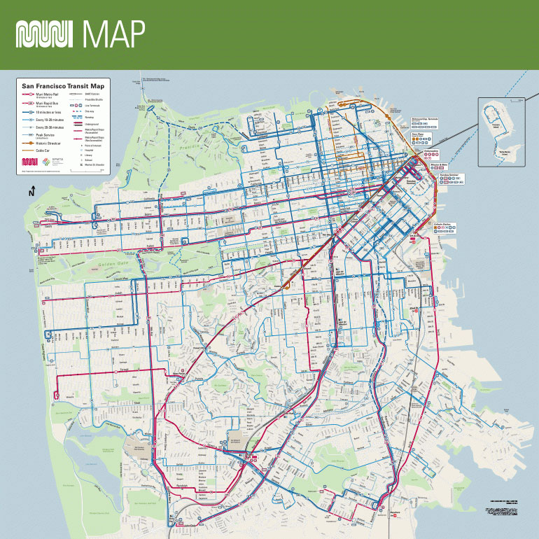 San Francisco MUNI Map