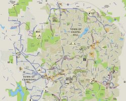 chapel hill nc bike map