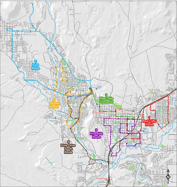 St. George Bus Map