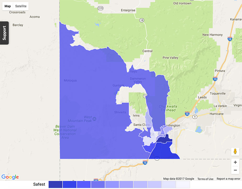 St. George Crime Map