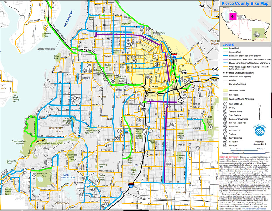 Tacoma Bike Map
