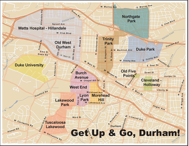 Durham Neighborhood Map
