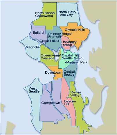 Seattle Neighborhood Map