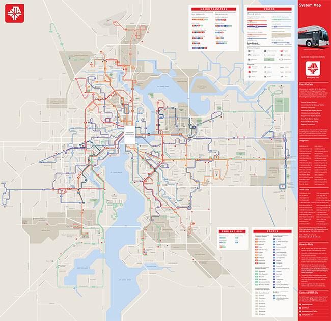 Jacksonville Bus Map