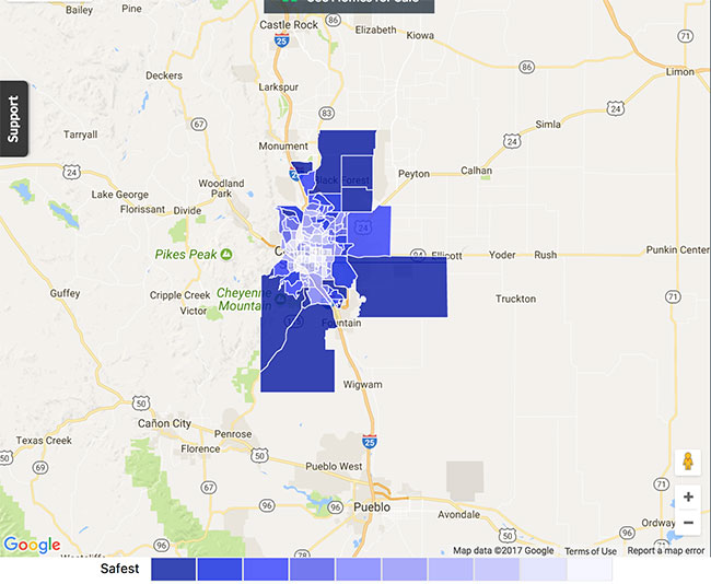 Colorado Springs Crime Map