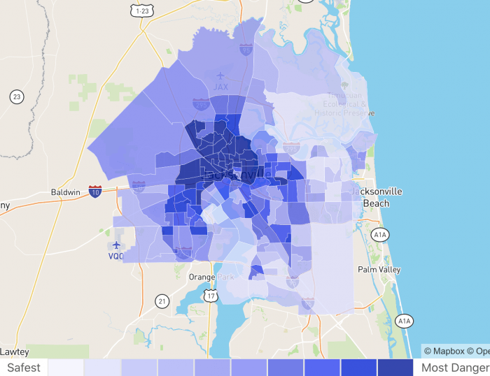 Jacksonville, FL Crime Rates NeighborhoodScout 2021