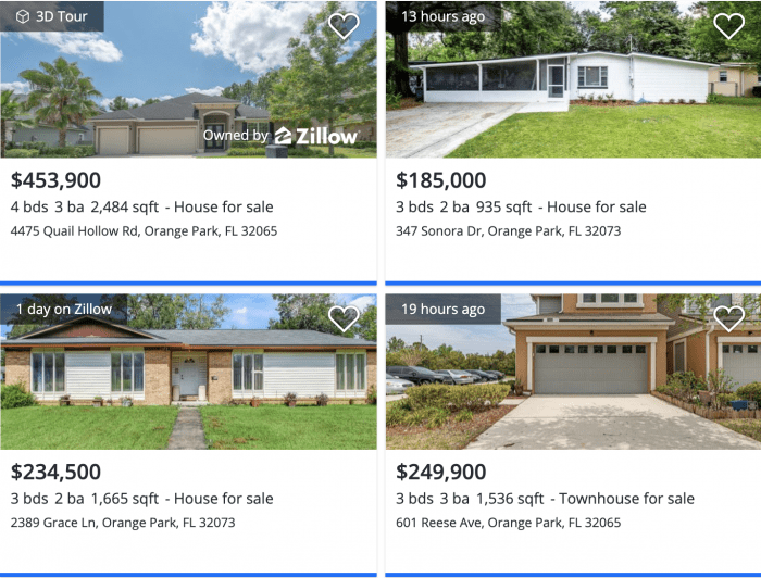 Jacksonville, FL Orange Park Home Values Zillow 2021