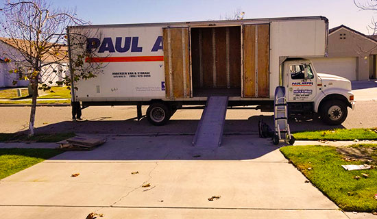 moving company shuttle truck