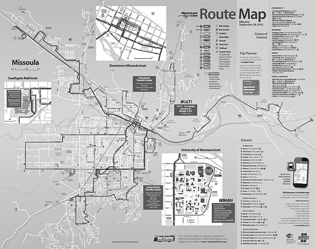 Missoula Bus Map