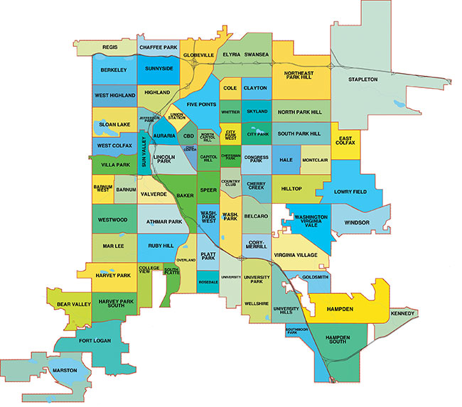 Denver Neighborhood Map