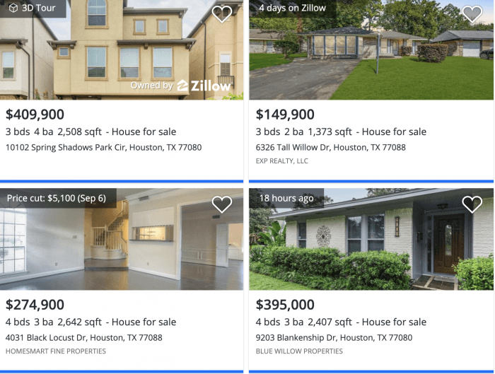 Houston, TX Spring Branch Zillow Home Prices 2021