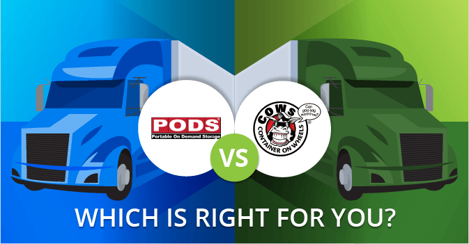 Container on Wheels (COWs) vs PODS: Which is Right For You?