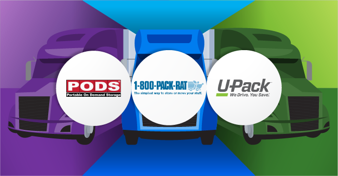 PODS vs 1-800-PACK-RAT vs U-pack: A Three-Way Showdown