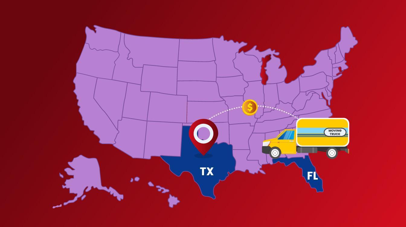 Florida to Texas Movers & Cost (2022) moveBuddha