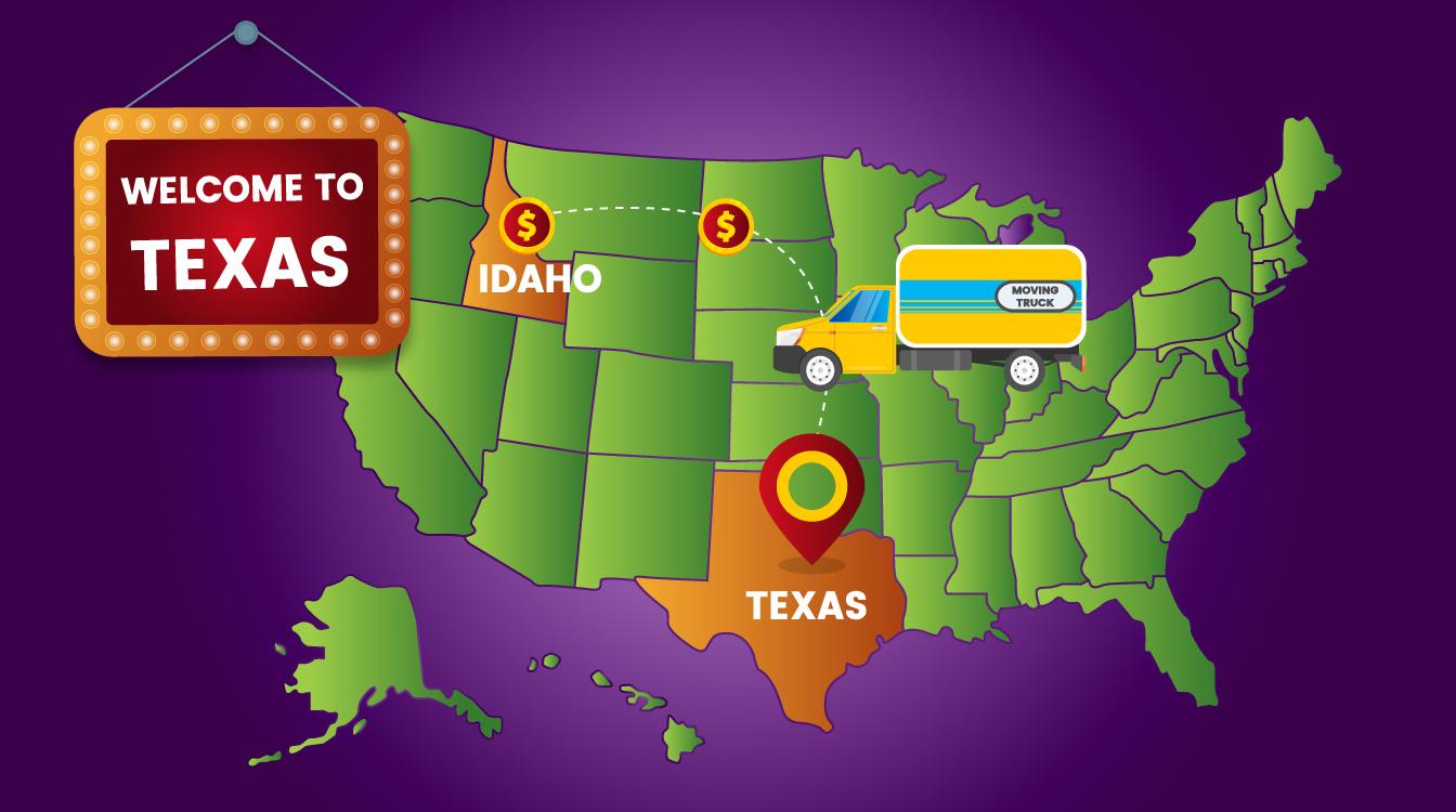 Idaho to Texas Movers & Cost (2022) moveBuddha