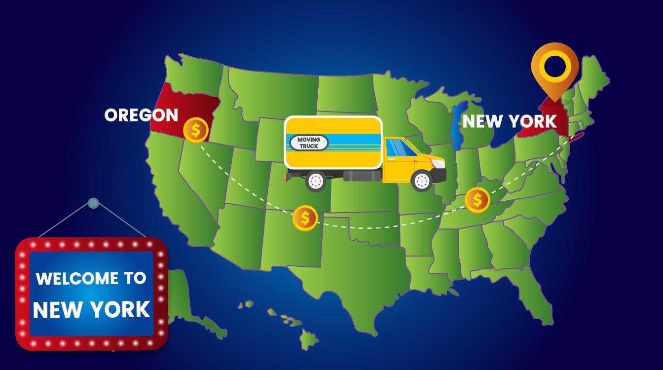Oregon to New York Movers & Cost (2022) moveBuddha