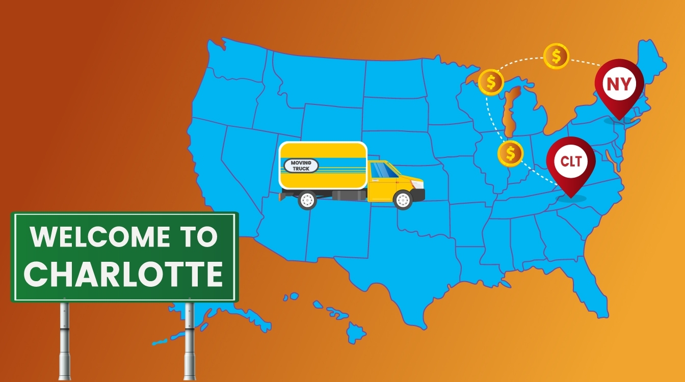 New York to Charlotte Movers & Cost (2022) moveBuddha