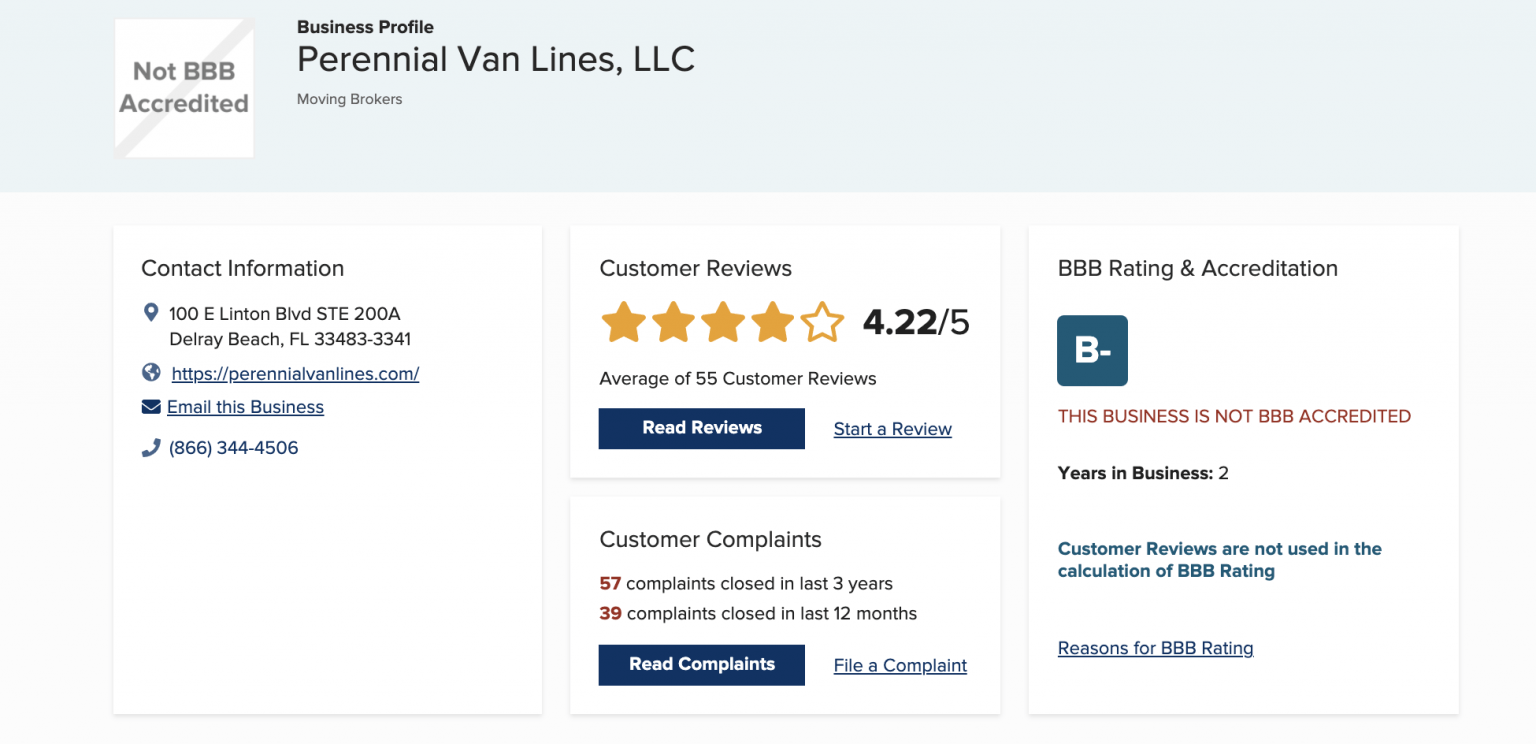 Is Perennial Van Lines Legit? [2023 Review] moveBuddha