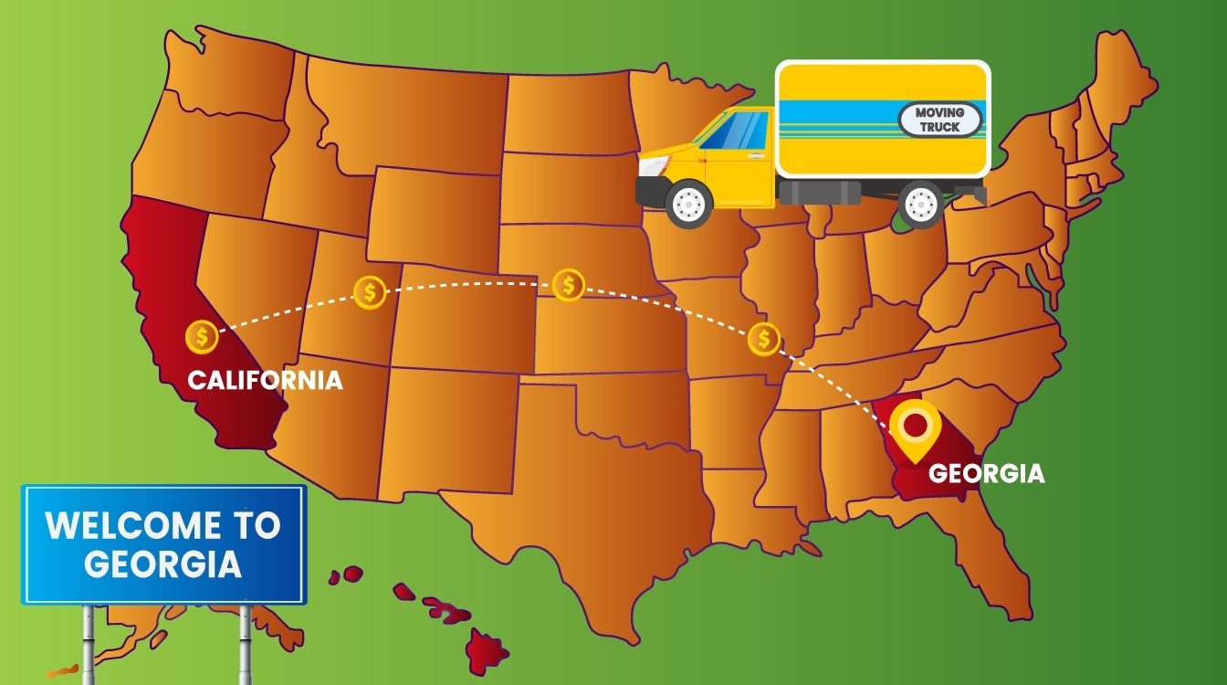 California to Movers & Cost (2021) moveBuddha