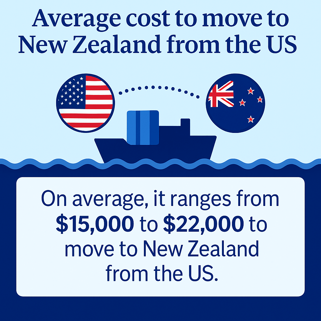 moving cost from the us to new zealand
