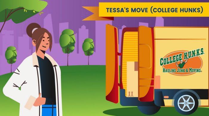 Tessa's move with College Hunks