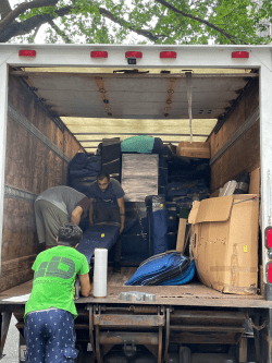 dumbo movers loading the truck