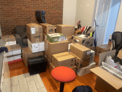 packed up apartment