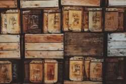 wooden boxes