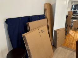 moving boxes ready to pack up belongings