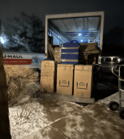 boxes ready to be loaded into moving truck